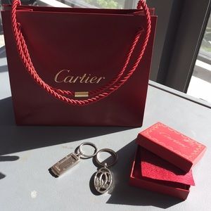 Set of two (used) CARTIER keychains